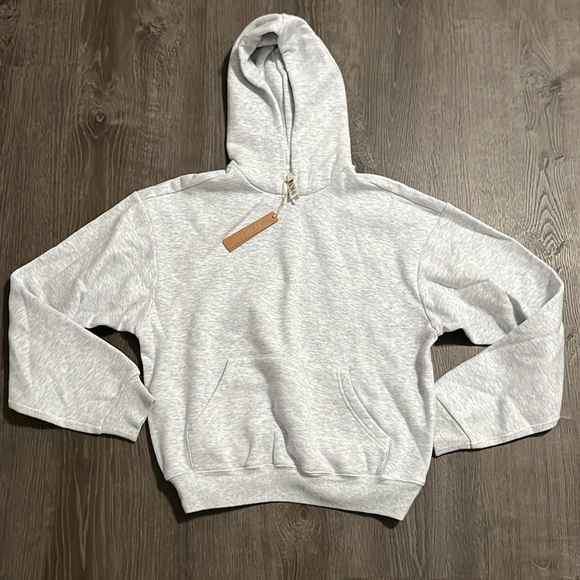 SKIMS Cotton Fleece Classic Hoodie Light Heather Size XS - Picture 2 of 5